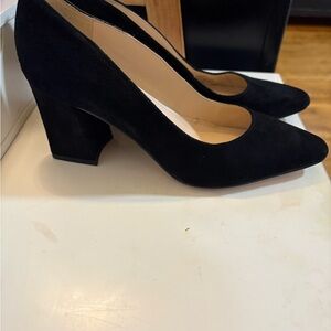 Marc Fisher Black Suede Heels
